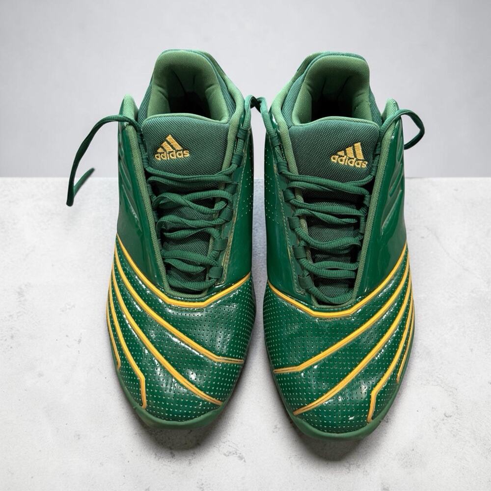 🔥 adidas T-Mac 2.0 Restomod SVSM LeBron High School Green Gold FY9931 Size 11